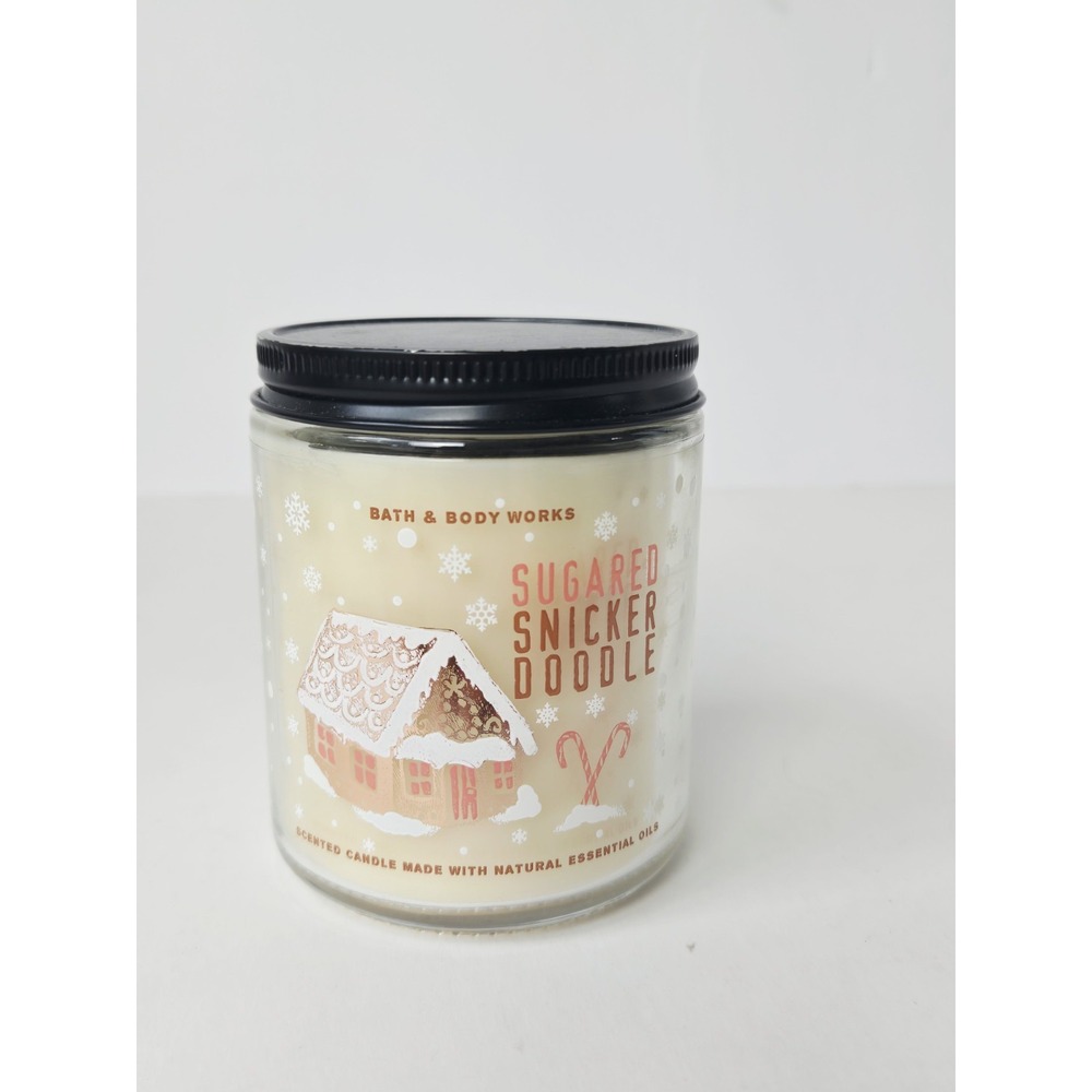 Bath & Body Works glass jar candle Sugared Snicker Doodle unburnt 7 oz